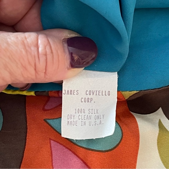 🌺 RAREVintage Collector’s DreamDress James Coviello100% SilkHalter MaxiDress. - Picture 4 of 16